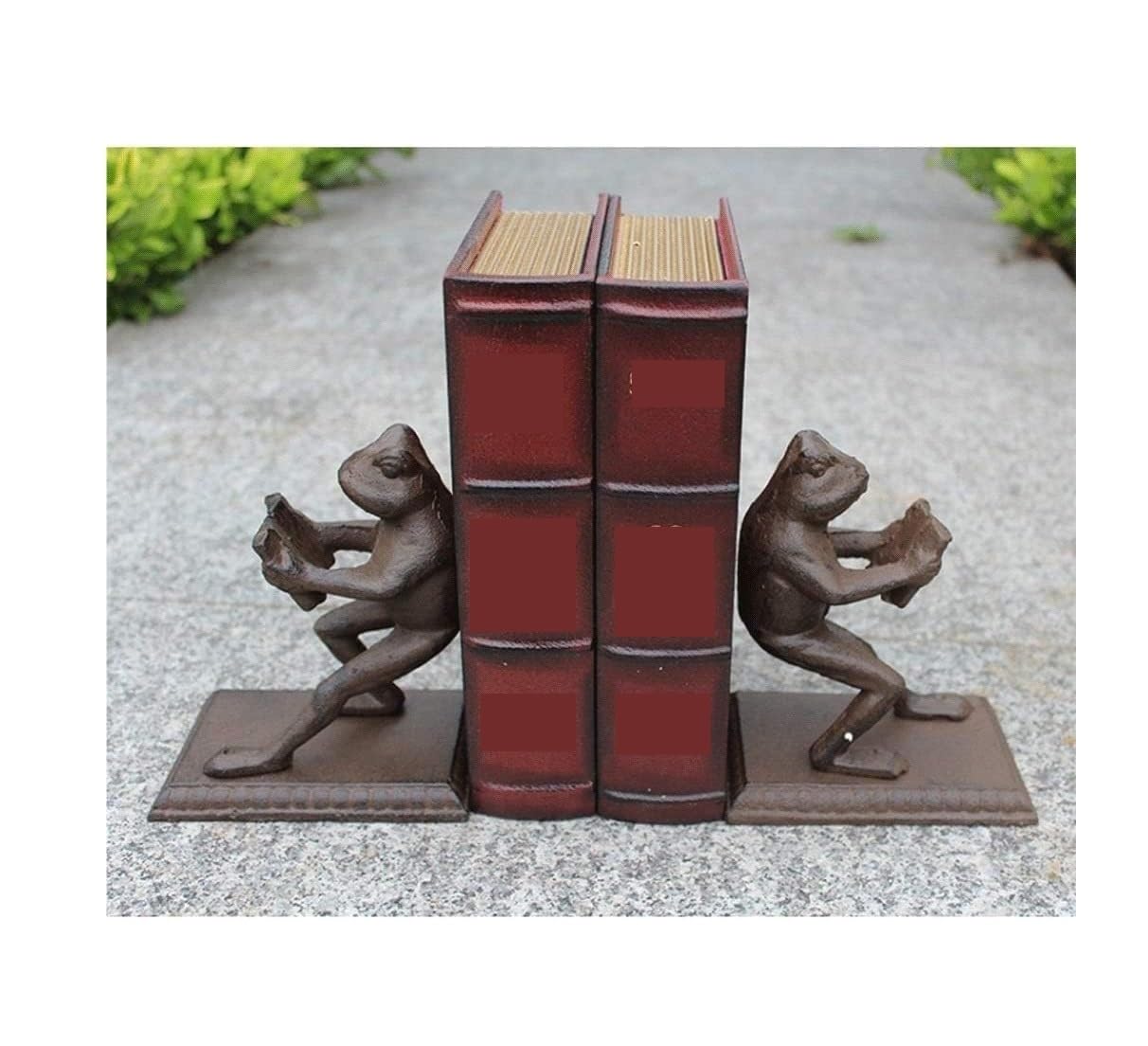 maitl and smith 王座に座るカエルのブックエンド maitl and smith 王座に座るカエルのブックエンド